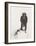 Monkey Holding a Golf Club-null-Framed Photo