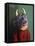 Monkey in Cow Mask, 2005,-Peter Jones-Framed Stretched Canvas