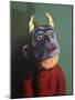 Monkey in Cow Mask, 2005,-Peter Jones-Mounted Giclee Print