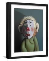 Monkey in Pig Mask, 2005,-Peter Jones-Framed Giclee Print