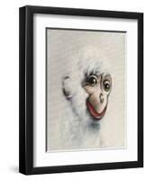 Monkey in White, 2005,-Peter Jones-Framed Giclee Print