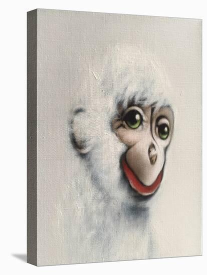 Monkey in White, 2005,-Peter Jones-Stretched Canvas