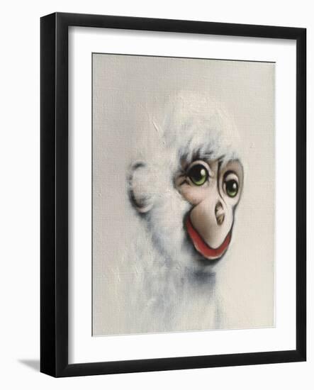 Monkey in White, 2005,-Peter Jones-Framed Giclee Print