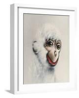 Monkey in White, 2005,-Peter Jones-Framed Giclee Print