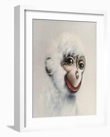 Monkey in White, 2005,-Peter Jones-Framed Giclee Print