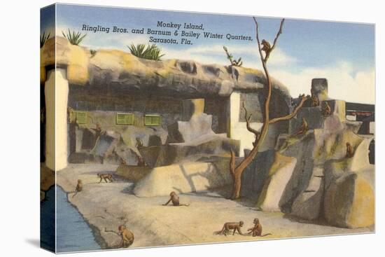 Monkey Island, Circus Quarters, Sarasota, Florida-null-Stretched Canvas