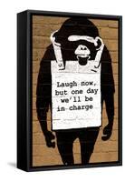 Monkey Laugh Now-null-Framed Stretched Canvas