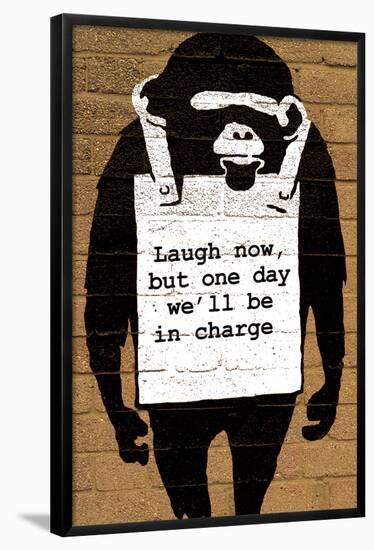 Monkey Laugh Now-null-Framed Poster