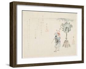 Monkey Leader, C. 1848-Utagawa Hiroshige-Framed Giclee Print