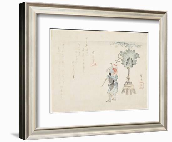 Monkey Leader, C. 1848-Utagawa Hiroshige-Framed Giclee Print