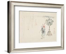 Monkey Leader, C. 1848-Utagawa Hiroshige-Framed Giclee Print