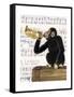 Monkey Playing Trumpet-Fab Funky-Framed Stretched Canvas