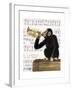 Monkey Playing Trumpet-Fab Funky-Framed Premium Giclee Print