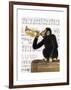 Monkey Playing Trumpet-Fab Funky-Framed Art Print