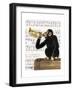 Monkey Playing Trumpet-Fab Funky-Framed Art Print