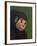 Monkey Portrait on Green, 2005,-Peter Jones-Framed Giclee Print