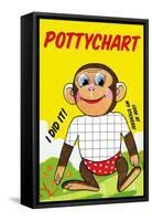 Monkey Potty Chart-Jason Pierce-Framed Stretched Canvas