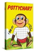 Monkey Potty Chart-Jason Pierce-Stretched Canvas