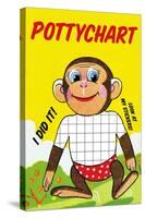 Monkey Potty Chart-Jason Pierce-Stretched Canvas