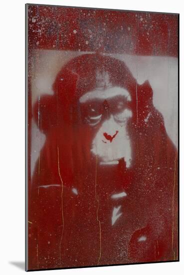 Monkey Punches-Whoartnow-Mounted Giclee Print