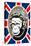 Monkey Queen Union Jack Graffiti-null-Stretched Canvas