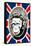 Monkey Queen Union Jack Graffiti-null-Framed Stretched Canvas