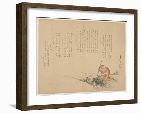 Monkey Riding on a Turtle, C.1818-29-Kagyo-Framed Giclee Print