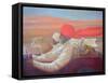 Monkey's Picnic-Lincoln Seligman-Framed Stretched Canvas