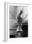 Monkey Sitting on a Durga Temple Bell, Varanasi, Uttar Pradesh, India, 1982-null-Framed Photographic Print