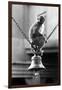 Monkey Sitting on a Durga Temple Bell, Varanasi, Uttar Pradesh, India, 1982-null-Framed Photographic Print