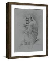 Monkey Sketch-Michael Jackson-Framed Giclee Print