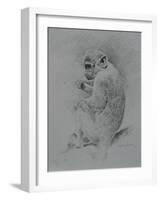Monkey Sketch-Michael Jackson-Framed Giclee Print