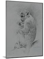 Monkey Sketch-Michael Jackson-Mounted Giclee Print