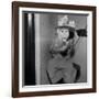 Monkey Talking on the Telephone-Joe Schuppe-Framed Photographic Print