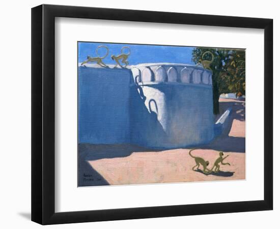 Monkey Temple, India, 2000-Andrew Macara-Framed Premium Giclee Print