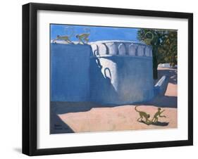 Monkey Temple, India, 2000-Andrew Macara-Framed Giclee Print