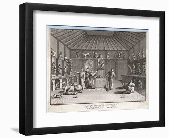 Monkey Temple-Picart-Framed Art Print