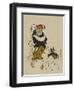 (Monkey Trainer and Dog), Mid to Late 19th Century-Shibata Zeshin-Framed Giclee Print