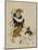 (Monkey Trainer and Dog), Mid to Late 19th Century-Shibata Zeshin-Mounted Giclee Print
