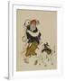 (Monkey Trainer and Dog), Mid to Late 19th Century-Shibata Zeshin-Framed Giclee Print