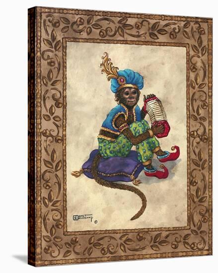 Monkey with Concertina-Janet Kruskamp-Stretched Canvas