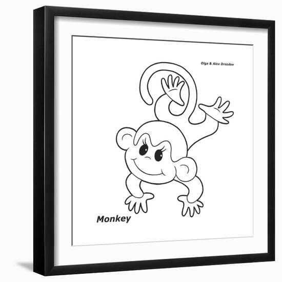 Monkey-Olga And Alexey Drozdov-Framed Giclee Print