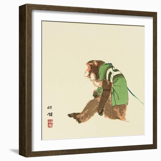 Monkey-Bairei Kono-Framed Giclee Print