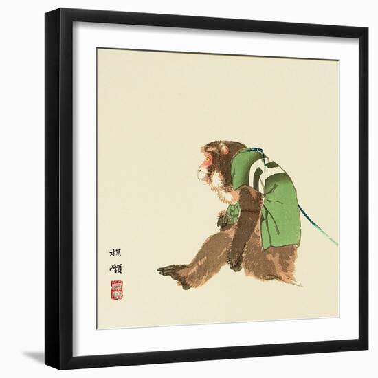 Monkey-Bairei Kono-Framed Giclee Print