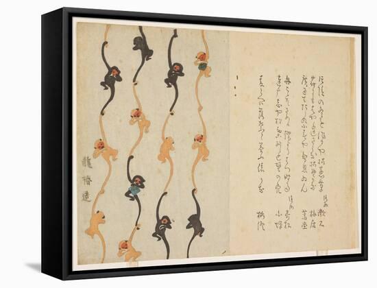 Monkeys, 1836-null-Framed Stretched Canvas