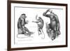 Monkeys and Gorilla-null-Framed Premium Giclee Print