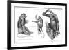 Monkeys and Gorilla-null-Framed Premium Giclee Print