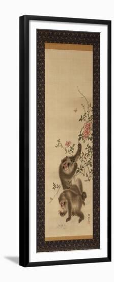 Monkeys and Roses-Hashiguchi Goyo-Framed Premium Giclee Print