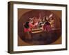 Monkeys Dressed as Soldiers Playing Cards and Carousing-David Teniers the Younger-Framed Giclee Print