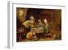 Monkeys Drinking And Smoking, 17th Century-David Teniers the Younger-Framed Giclee Print